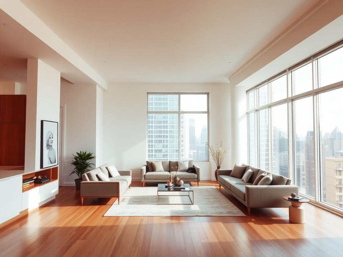Apartment interior featured in a property listing
